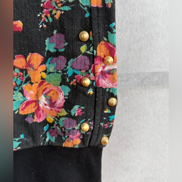 Happiness 10 Floral Studded Joggers NWT Made in Italy Kitson Size M - Picture 5 of 13